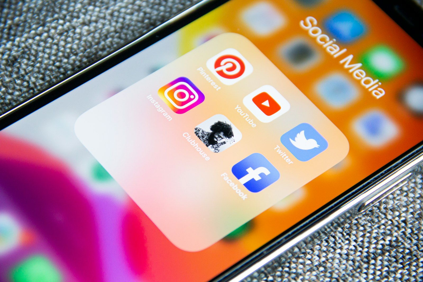 Social media marketing applications on a smartphone
