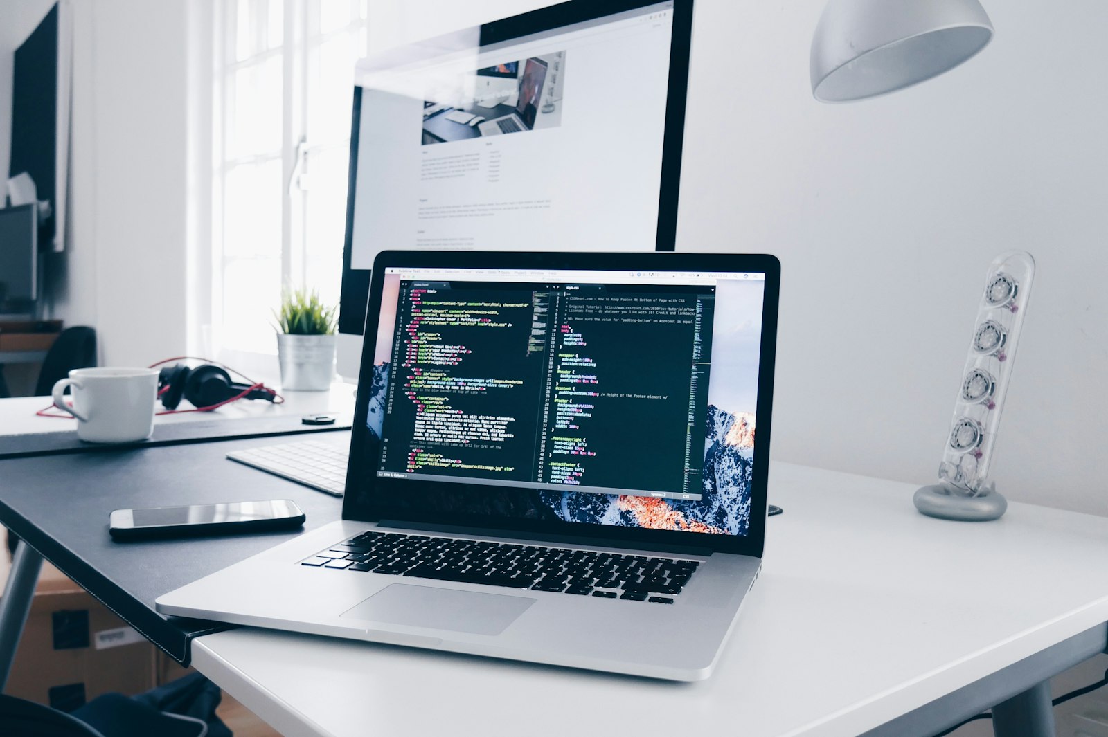 Developer workstation used for website maintenance and updates